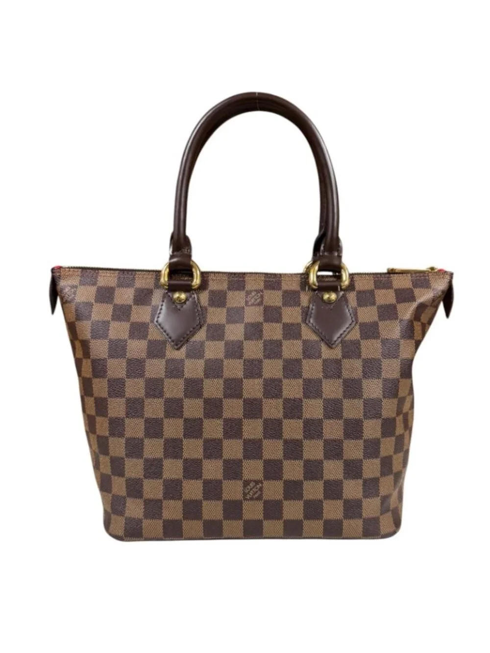 Louis Vuitton Saleya PM Damier Handbag Canvas Brown